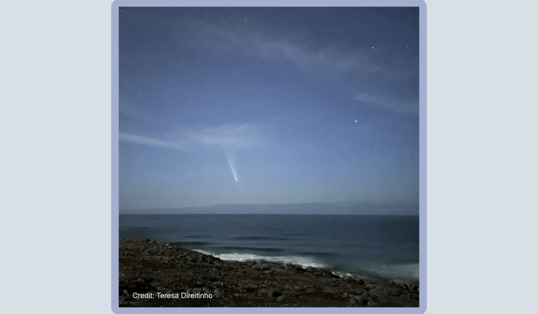 Comet C/2023 A3 (Tsuchinshan-ATLAS) visible in the night sky