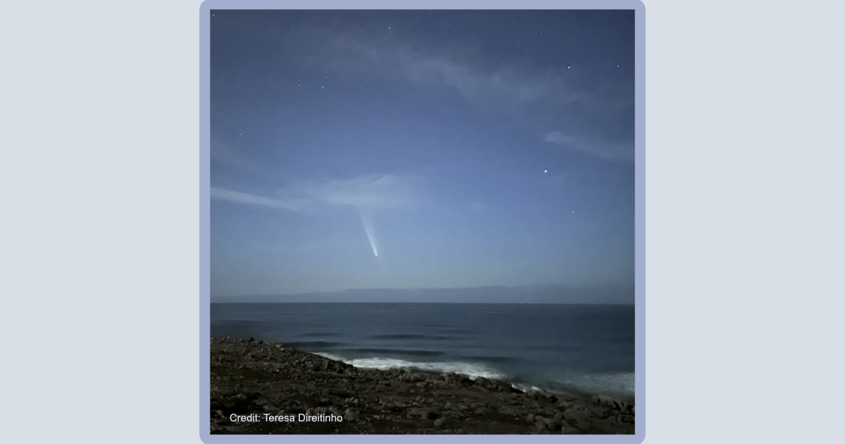 Comet C/2023 A3 (Tsuchinshan-ATLAS). Photo by: Teresa Direitinho