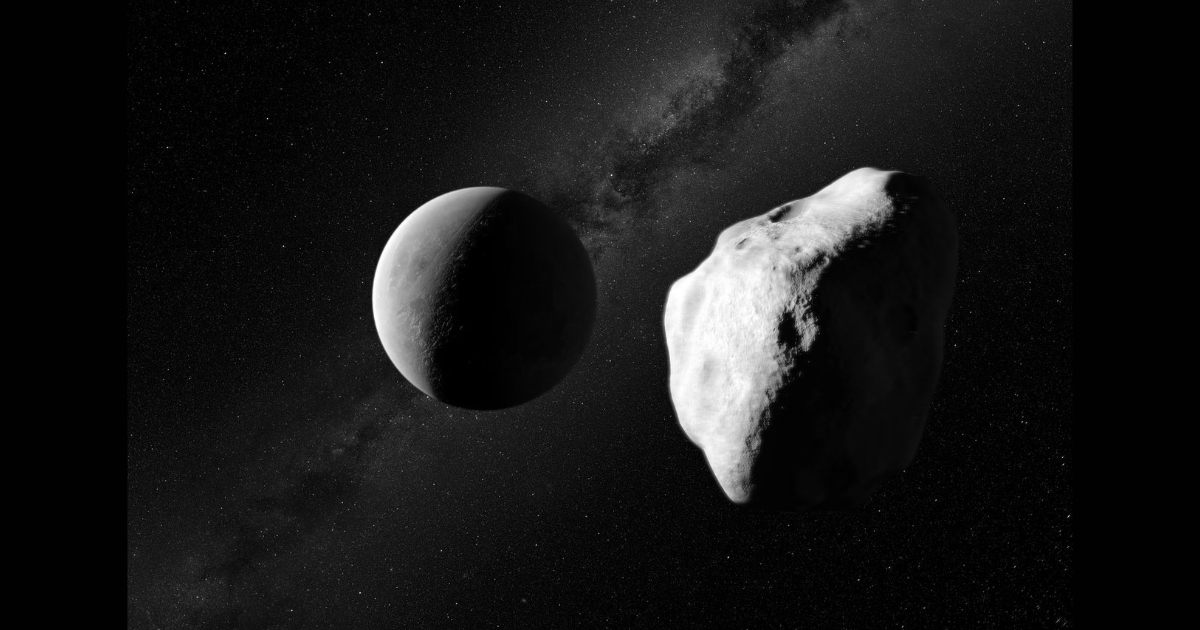 Artist's impression of the asteroid Lutetia