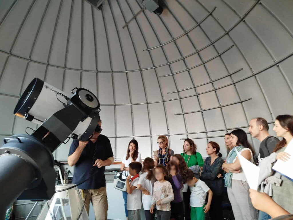 ERN at Ellinogermaniki Agogi - the observatory filled up with visitor