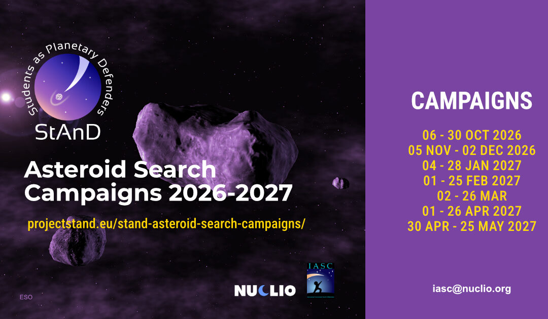 StAnD Asteroid Campaigns Continue in 2026-2027!